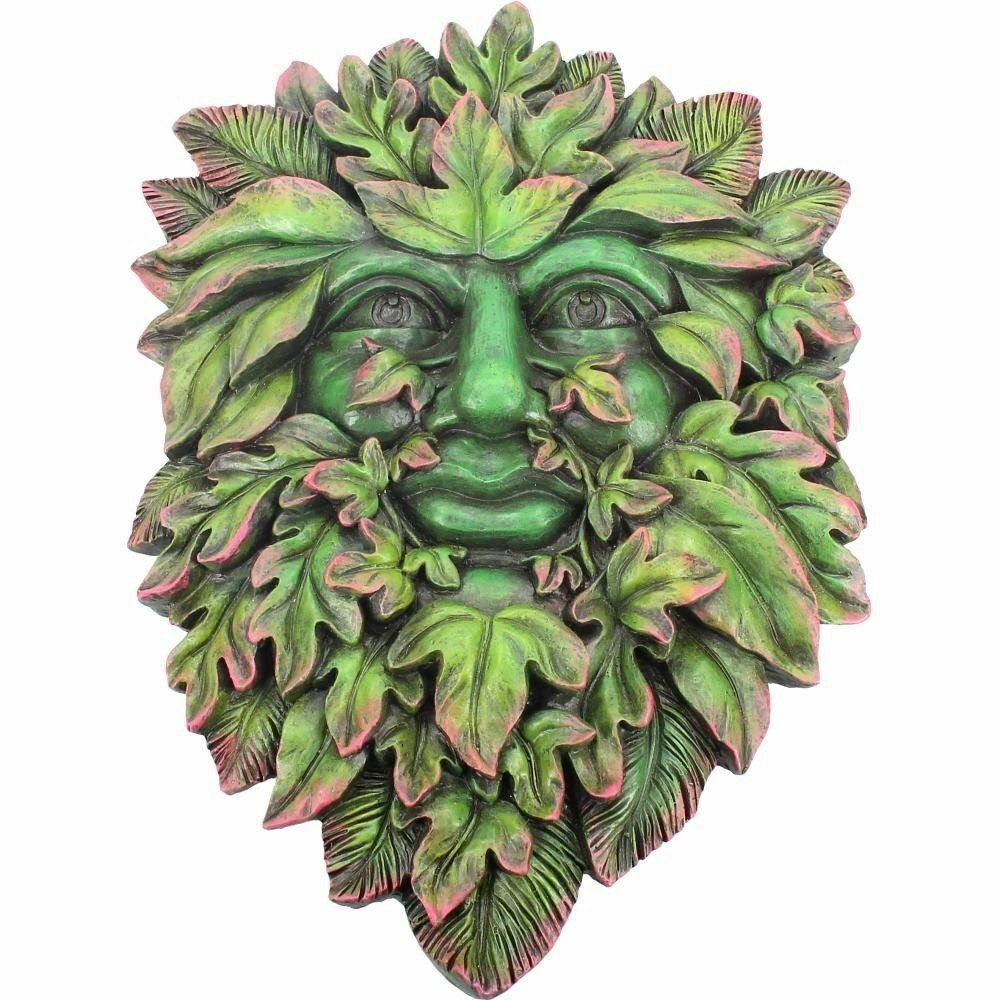Tree Face Treant Green Man Wall Plaque Wiccan Pagan Garden Ornament Decor
