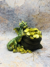 Charger l&#39;image dans la galerie, Whimsical Green Dragon Fantasy Figurine Dragons Collection Made from Resin-OsirisTradingUK
