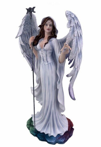 Large Mystical Guardian Angel Figurine Protection Statue Ornament Pagan Figure-OsirisTradingUK