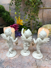 Load image into Gallery viewer, Set of Three Guardian Angel Figurine Wishing Cherubs Statue Ornament Sculpture
