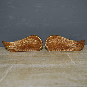 Gold Effect Pair of Angel Wings New Age Spiritual Gift-OsirisTradingUK