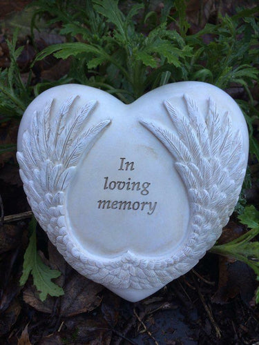Memorial Graveside Peaceful Angel Wings Plaque Sculpture Grave Garden Ornament-OsirisTradingUK