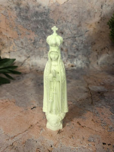 Small Glow in the Dark Blessed Virgin Mary Our Lady of Fatima Statue Luminous-OsirisTradingUK