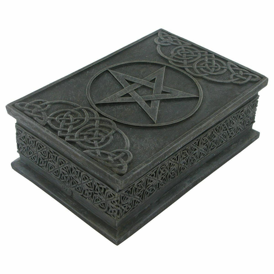 Celtic Pentagram Box Gothic Gift Pagan Gifts Wiccan Supplies Stash Box