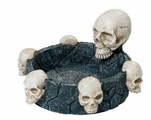 Gothic Skulls Ashtray Halloween Ornament Decoration Skull Skeleton Horror Gift-OsirisTradingUK