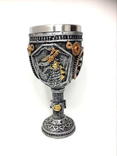 Load image into Gallery viewer, Steampunk Gearwork Dragon Goblet Dragons Chalice Ornament Gothic Decor Design B-OsirisTradingUK
