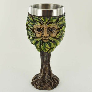 Greenman Goblet Chalice Drinking Cup Ornament Wiccan Pagan Gift