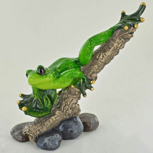 Forest Frogs Figurine Frog Ornaments Unusual Statue Animals Toad Garden Outdoor-OsirisTradingUK