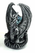 Load image into Gallery viewer, Dragon Guardian with LED Light Crystals Fantasy Sculpture Mythical Statue-OsirisTradingUK
