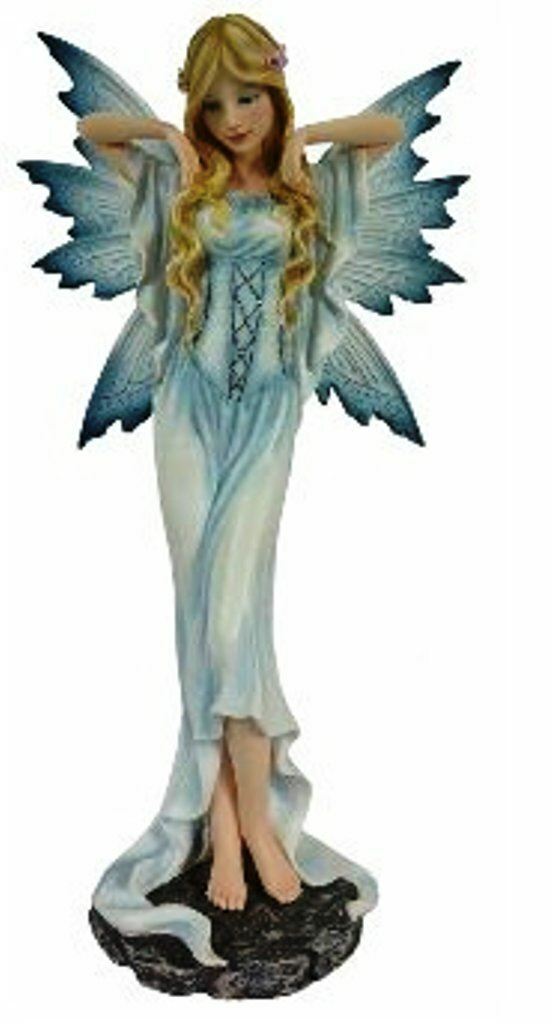 Standing Large Blue Fairy Display Figurine Statue Ornament