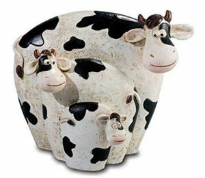 Novelty Comical Cows Family Figurine Ornament