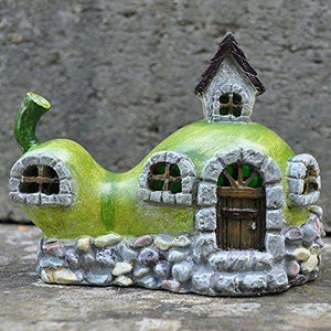 Pear Cottage Fairy House Garden Lawn Ornament Pixie Elf Home Decoration-OsirisTradingUK