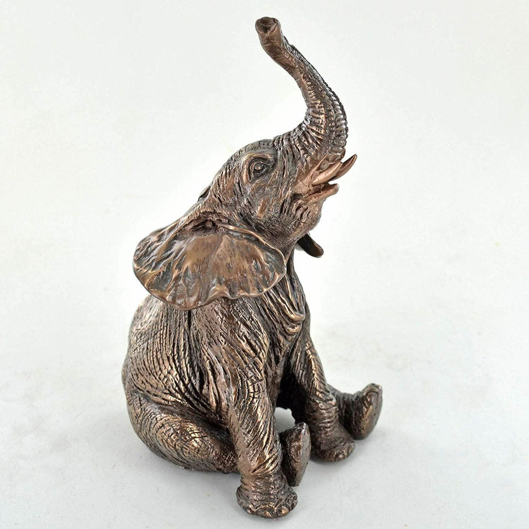 Baby Elephant Bronze Sculptures African Figurines Statue Figure Gifts Home Decor