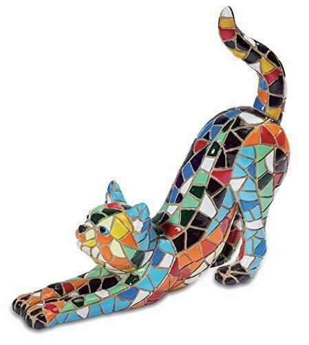 Mosaic Effect Cat Figurine Ornament Cat Lovers Gift