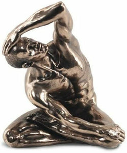 Bronze Effect Naked Man Statue Male Sculpture Figurine Ornament Veronese Figure-OsirisTradingUK