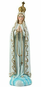 Blessed Virgin Mary Our Lady of Fatima Statue Ornament Figurine for Home Chapel