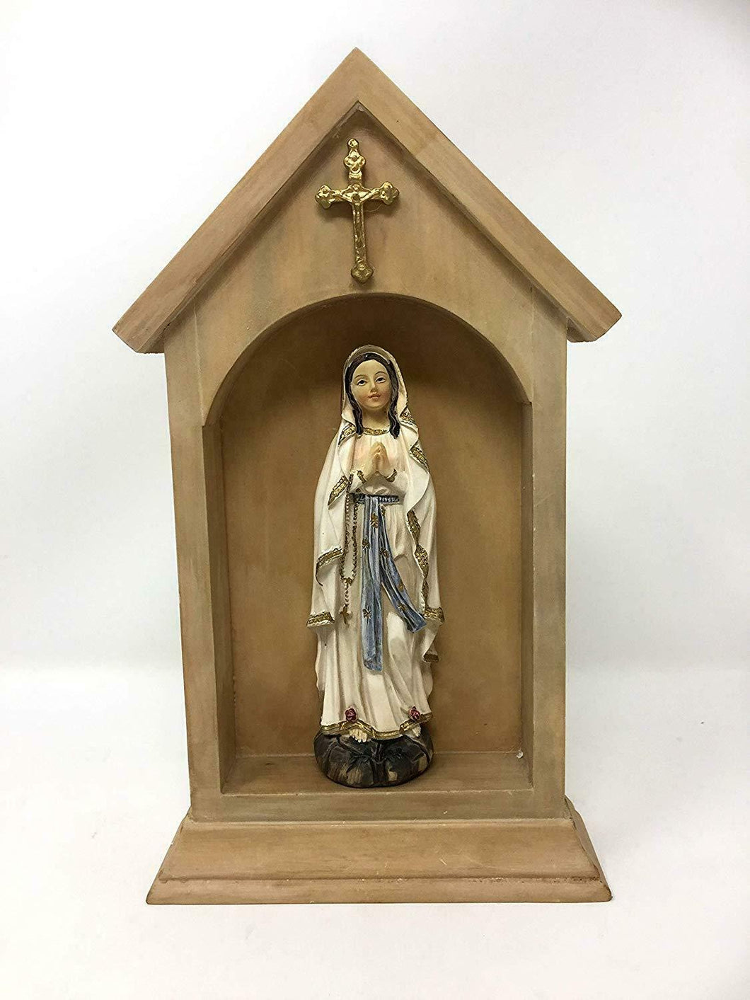 Blessed Virgin Mary Our Lady of Lourdes Statue Ornament Religious Figurine