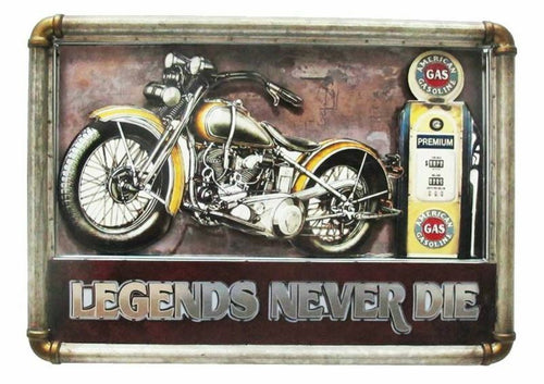 Vintage Metal Logo Sign Garage Motorcycle Man Cave Wall Plaque Summer House Gift-OsirisTradingUK