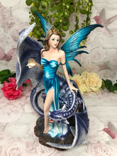 Load image into Gallery viewer, Large Fairy and Dragon Companion Sculpture Statue Mythical Creatures Figure Gift-OsirisTradingUK
