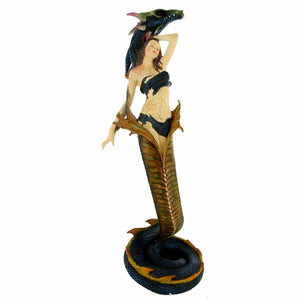 Ophidalia Dragon Serpent Lady Figurine Statue Ornament Wicca Pagan Alchemy 36 cm
