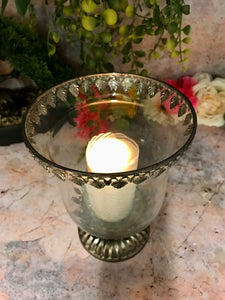 Moroccan Candle Tealight Holder Glass Seasonal Decor Ornament Home Lighting-OsirisTradingUK