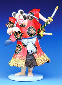 Kabuki with Sword Samurai Sculpture Statue Museum Reproduction Art