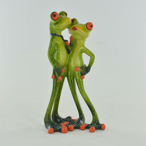 Comical Frogs Couple Kissing Figurine Home Ornament Figure Gift-OsirisTradingUK
