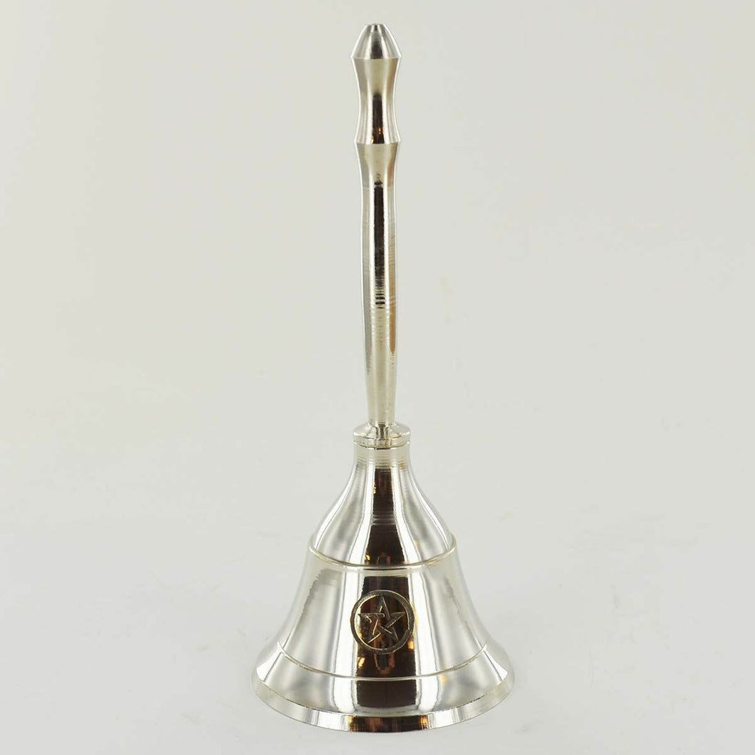 Pentagram Silver Bell Wicca Pagan Altar Wiccan Supplies