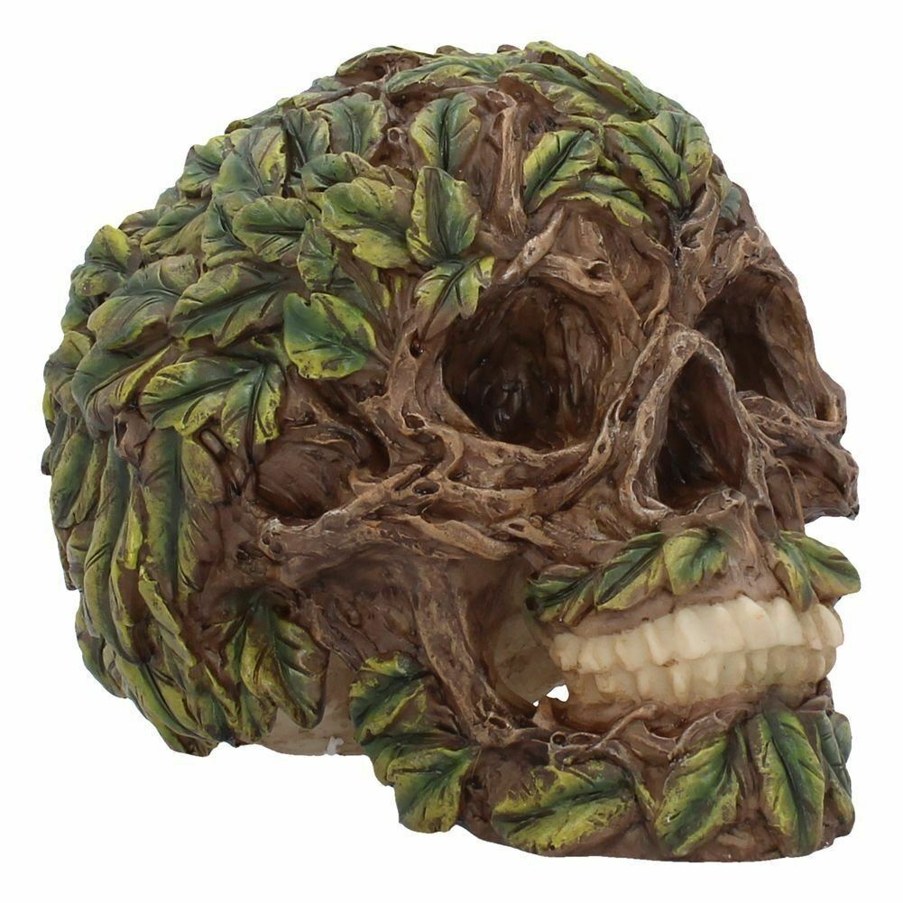 Green Man Skull Ornament Wiccan Statue Figurine Pagan Decor Figure