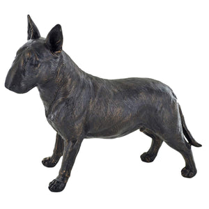 Sculpture de chien Bull Terrier debout, décoration d'intérieur