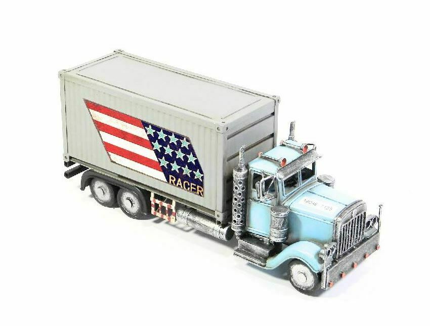 Vintage Truck Metal Model Home Crafts Decoration Ornament Father Gift Ornament
