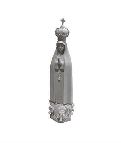 Blessed Virgin Mary Our Lady of Fatima White Statue Figurine-OsirisTradingUK