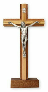 Free Standing Wood Crucifix Wall Cross Olive Wood Religious Gift