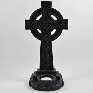 Celtic Cross T-Light Holder Candle Holder Gothic Ornament Pagan Sculpture