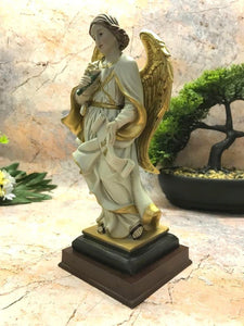 Archangel Gabriel Statue Religious Figurine Sculpture Catholic Saint Angel