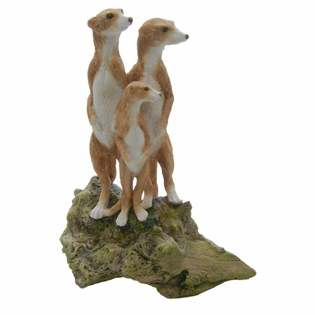 Meerkat Family Ornament Statue Home Decoration Sculpture Figurine or Gift