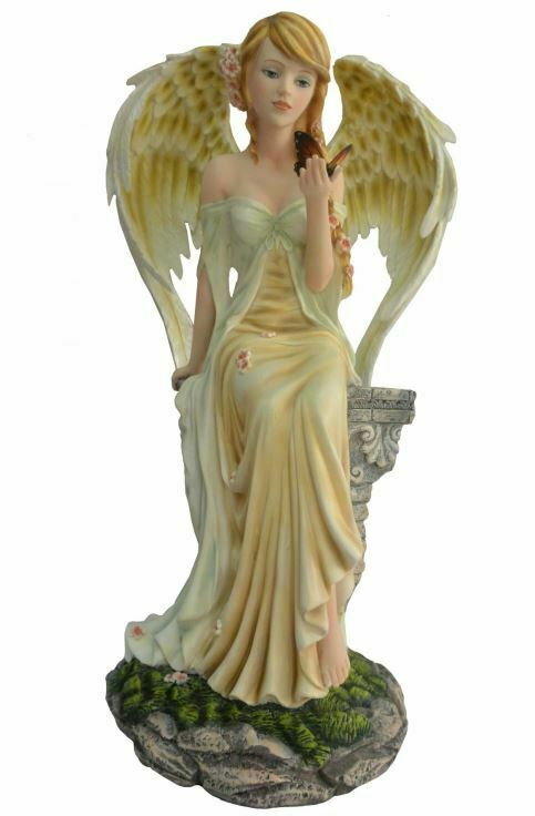 Large Fairy and Butterfly Companion Sculpture Statue Mythical Creatures Figure