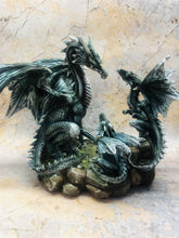 Load image into Gallery viewer, MOTHER AND BABY DRAGON FIGURINE STATUE ORNAMENT SCULPTURE
