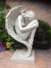 Charger l&#39;image dans la galerie, Memorial Graveside Peaceful Angel Praying Sculpture Grave Garden Ornament-OsirisTradingUK
