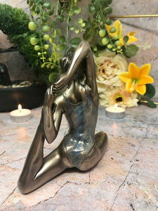 Female in Yoga Position Sculpture Eka Pada Rajahapitasana Statue Ornament Gift-OsirisTradingUK