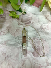 Load image into Gallery viewer, Rose Quartz Generator Wand Crystal Dowsing Pendulum Chakra Reiki Healing-OsirisTradingUK
