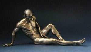 Bronze Male  Statue Figurine Man Pose Sculpture Ornament