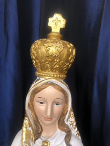 Large Blessed Virgin Mary Our Lady of Fatima Statue Figure Figurine 60 cm-OsirisTradingUK