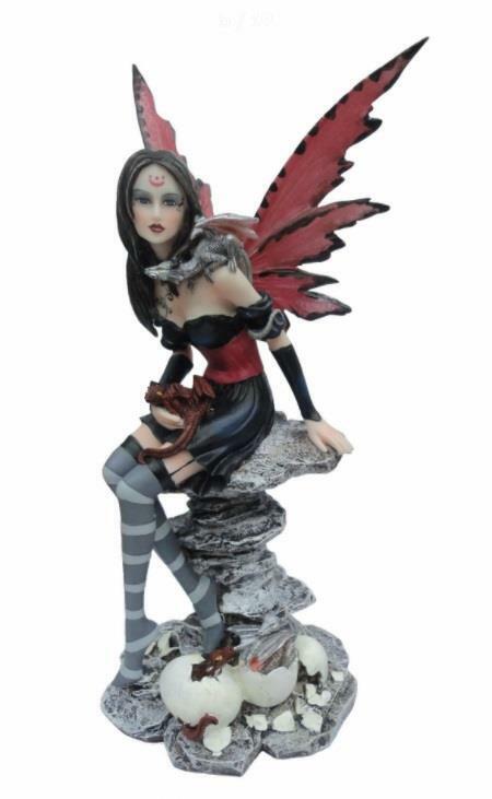 Stunning Fairy and Dragon Companion Fantasy Wisdom Figurine Statue Elf Ornament-OsirisTradingUK