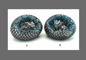 Set of Two Dragons Crystal Fantasy Sculpture Mythical Statue Ornament Gift-OsirisTradingUK