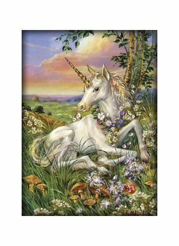 Newborn Unicorn - A4 Art Print Mounted on White A3 Card