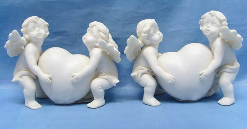 Set of Two Guardian Angel Figurine Cherub Statue Ornament Sculpture Gift-Collectables:Fantasy, Myth & Magic:Mythical Creatures:Angels-OsirisTradingUK