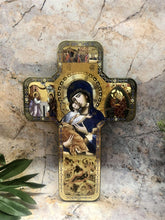 Load image into Gallery viewer, Wooden Wall Cross Our Lady of Perpetual Help Virgin Mary Religious Catholic
