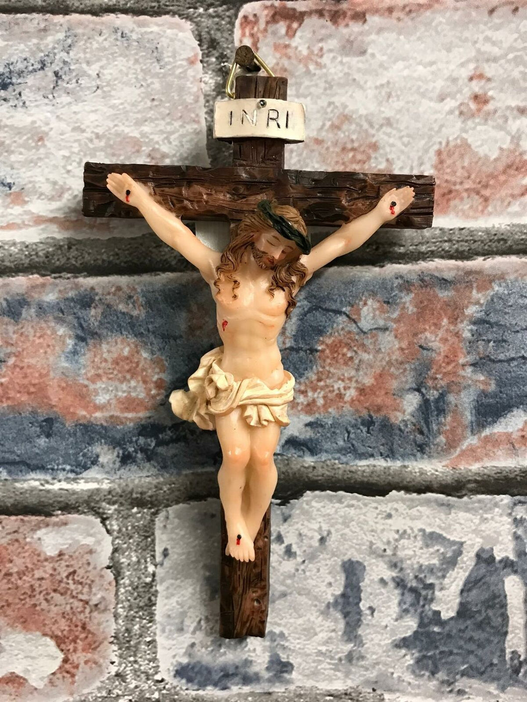 Hanging Wall Cross Resin Crucifix Corpus Christi Jesus Christ Religious Ornament-OsirisTradingUK