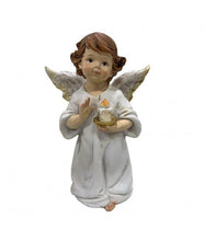 Load image into Gallery viewer, Guardian Angel Figurine Cherub Holding Candle Statue Ornament Sculpture-Collectables:Fantasy, Myth &amp; Magic:Mythical Creatures:Angels-OsirisTradingUK
